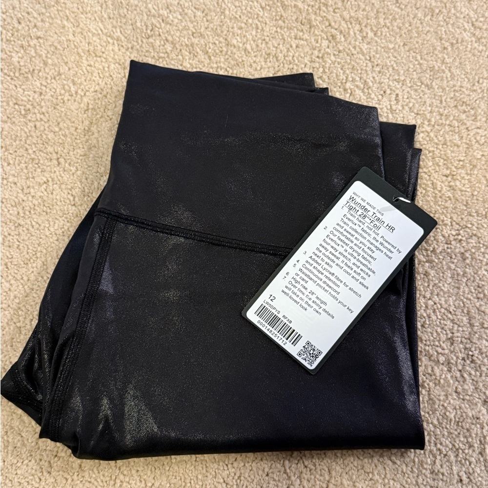 NWT Lululemon WunderTrain HR Tight - 28” Foil - Picture 2 of 4